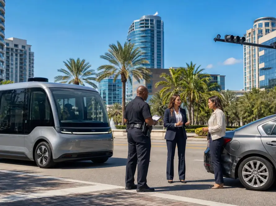 Driverless Cars in Orlando Streets: Who Pays After a Crash